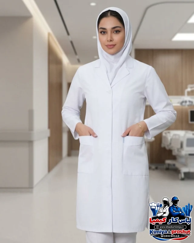 روپوش پزشکی کیمیا ترگال ساده زنانه