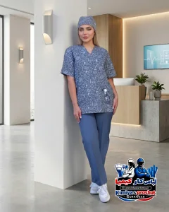 ست سلدا (کلاه -تونیک) طوسی - ۳