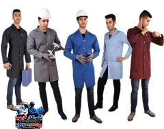 روپوش کارگاهی بلند آبی آسمانی - ۳