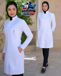 مانتو پزشکی روژان سفید - ۱