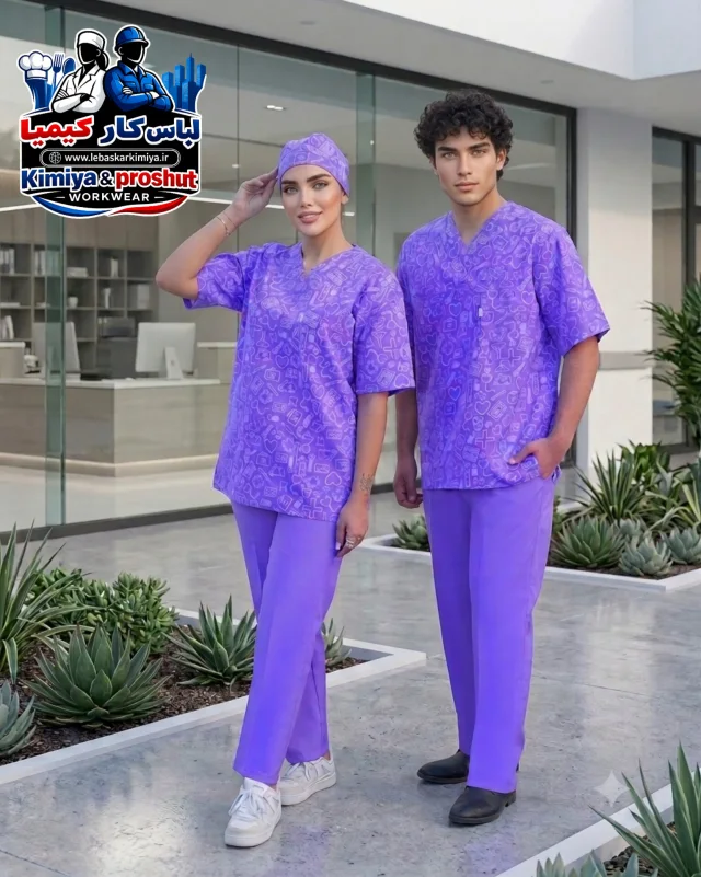 ست سلدا (کلاه -تونیک) بنفش