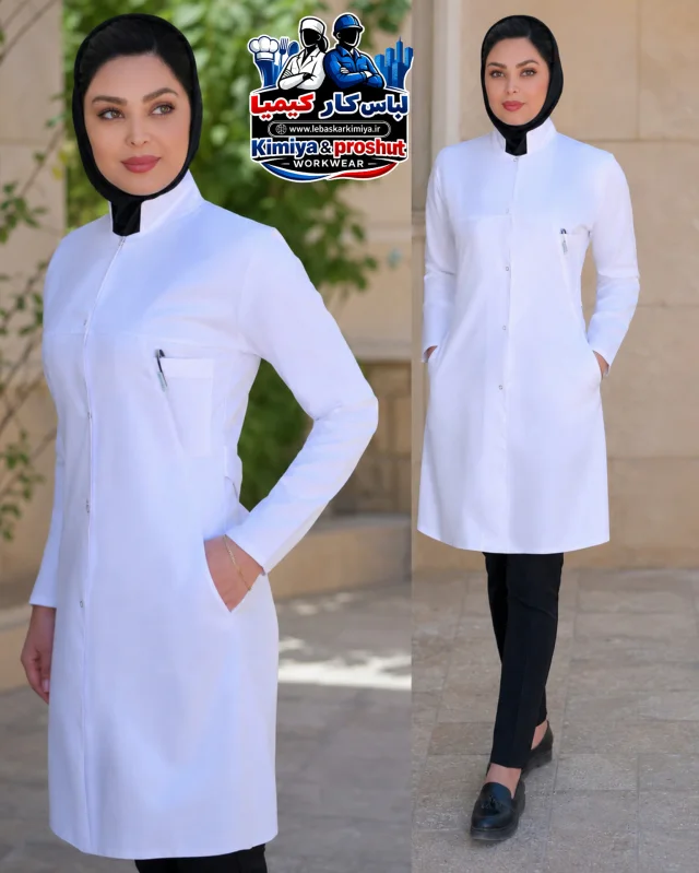 مانتو پزشکی روژان سفید